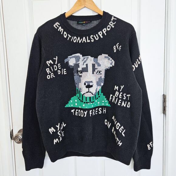 Teddy Fresh Dog Best Friend Sweater Mens Wms Medium Unisex Puppy Pet - Picture 1 of 8